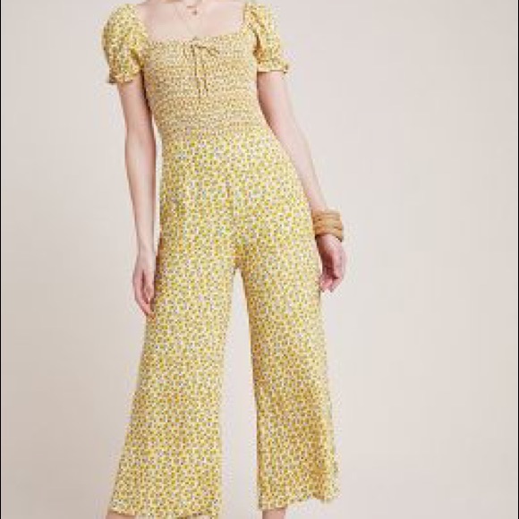 Faithfull Della Smocked Jumpsuit - Picture 2 of 5